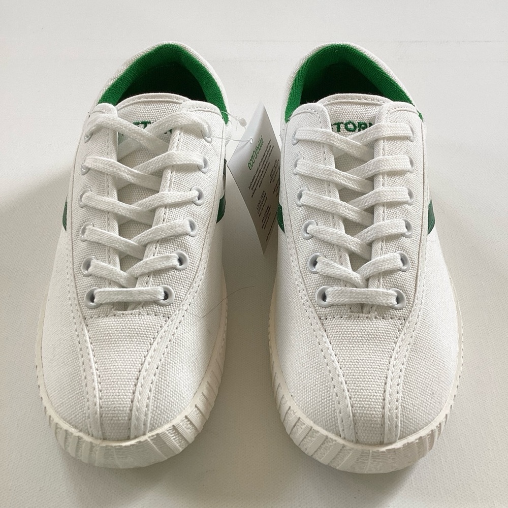 NWT Tretorn Nylite Plus White and Green Sneakers - Picture 2 of 11